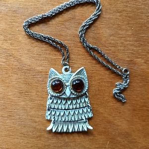 Vintage Owl Necklace